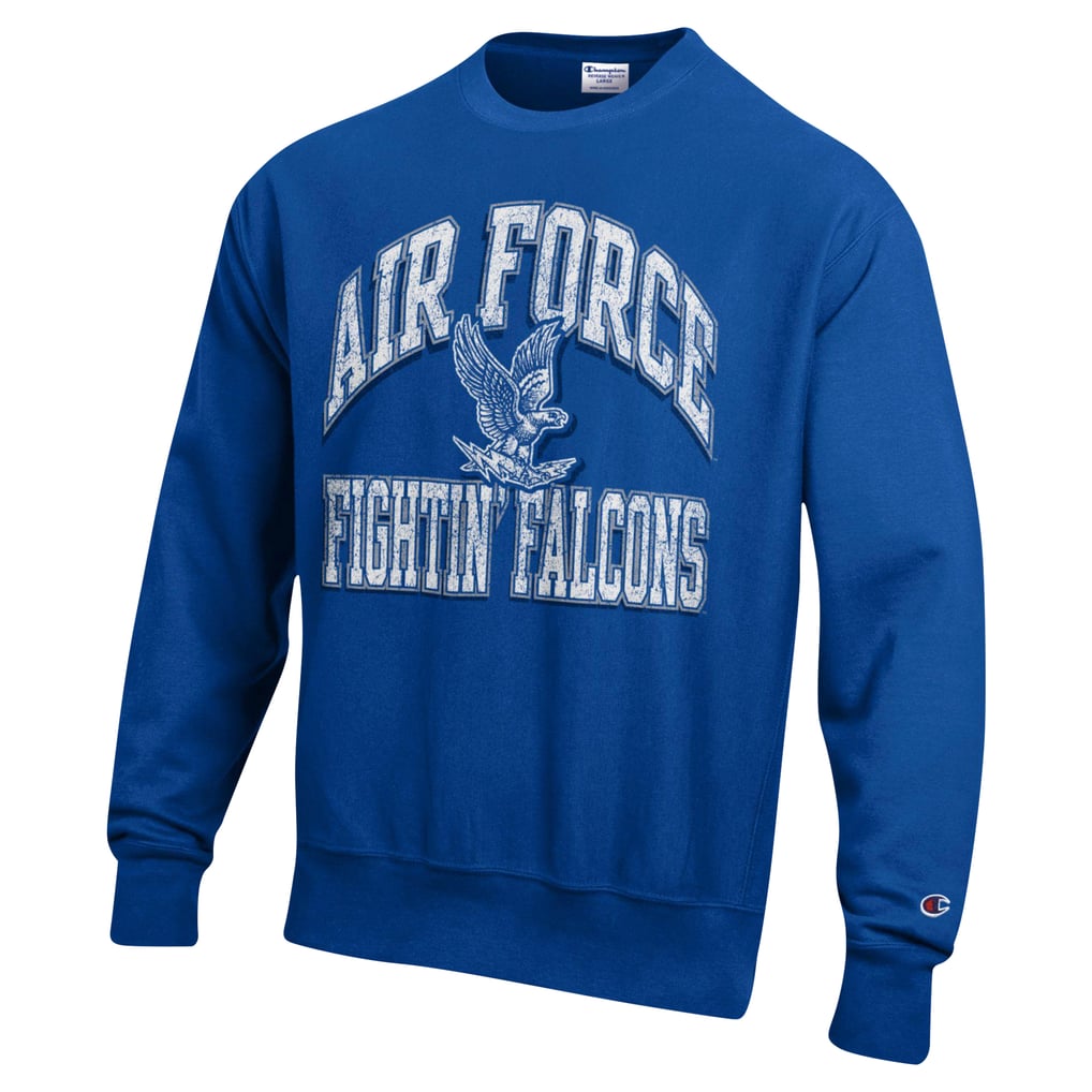 Air Force Falcons Champion Vault Late Night Reverse Weave Pullover Sweatshirt - Royal