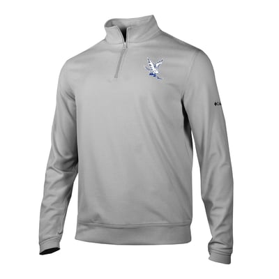  Air Force Falcons Columbia Grainline Quarter-Zip Pullover - Silver