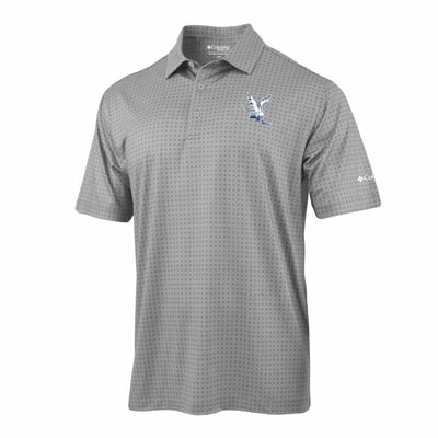  Air Force Falcons Columbia Highland Drift Polo - Silver