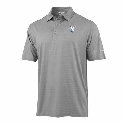  Air Force Falcons Columbia Pacer Polo - Silver