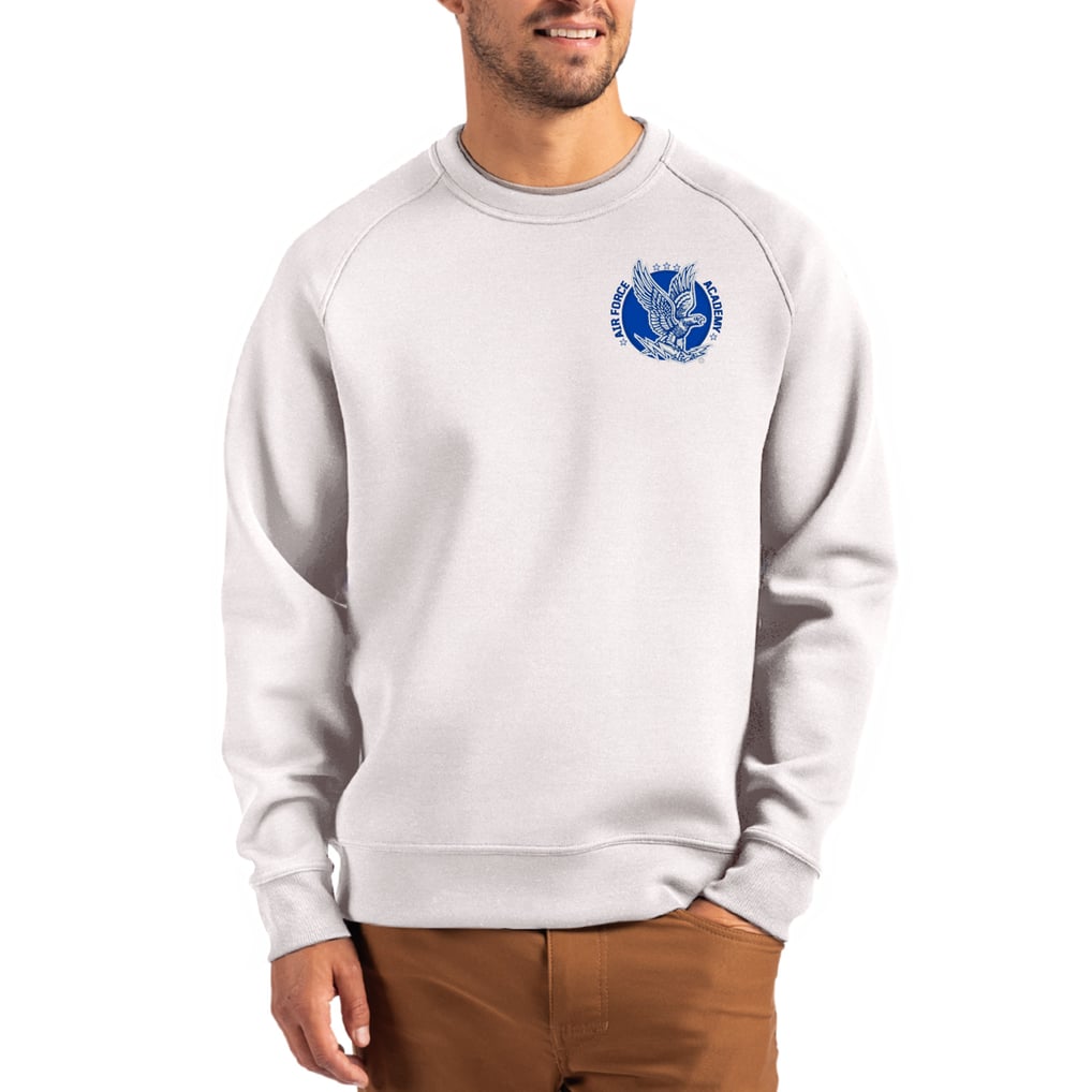 Air Force Falcons Cutter & Buck Roam Recycled Pullover - Gray