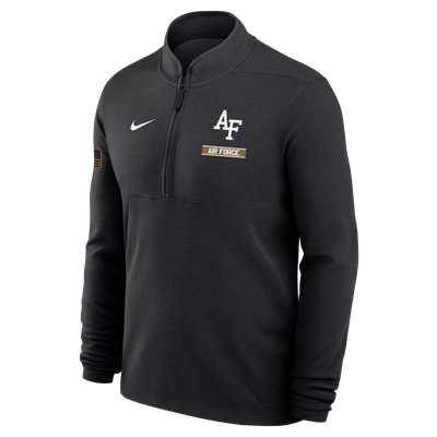 Air Force Falcons Nike 2026 Military Appreciation Raglan Dri-FIT Half-Zip Pullover - Black