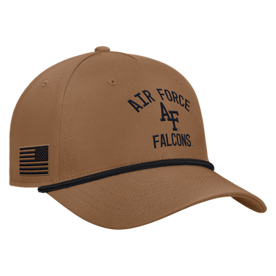 Air Force Falcons Nike 2026 Military Appreciation Rope Rise 5-Panel Adjustable Hat - Brown