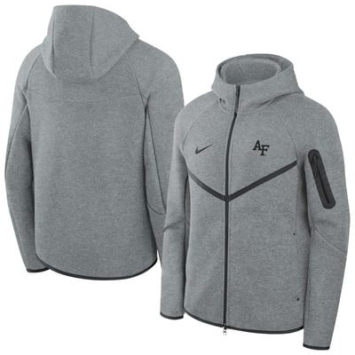  Air Force Falcons Nike Tech Fleece Raglan Full-Zip Windrunner Hoodie - Gray