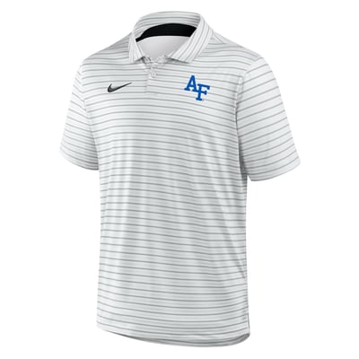 Air Force Falcons Nike Dri-FIT Tour Stripe Polo - White