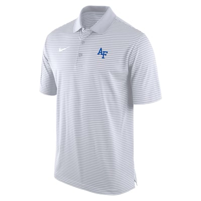 Air Force Falcons Nike Dri-FIT Tour Stripe Polo - White