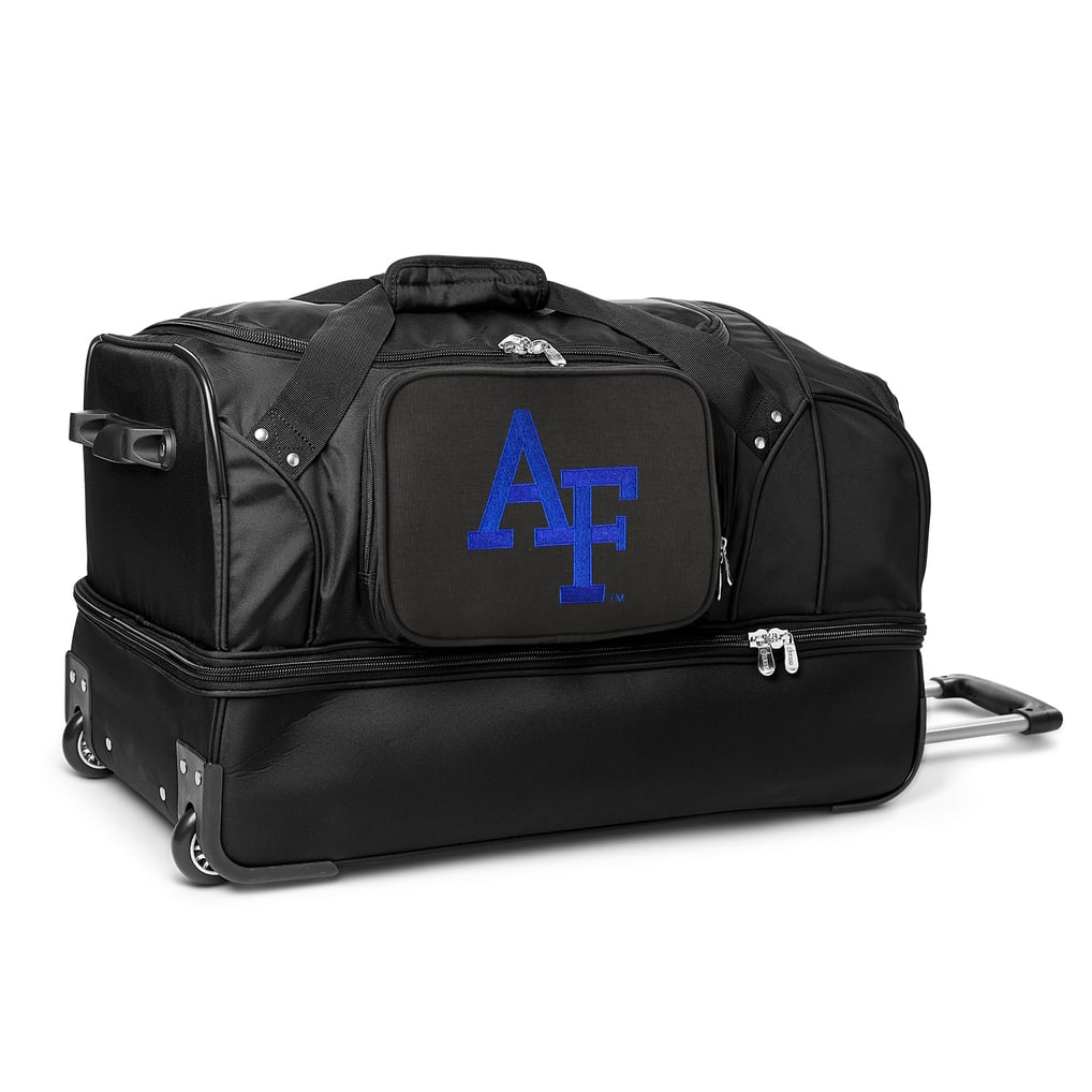 Air Force Falcons MOJO 27'' 2-Wheel Drop Bottom Rolling Duffel Bag - Black
