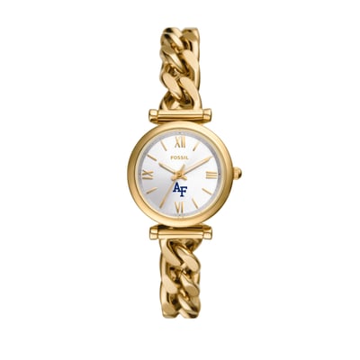 Air Force Falcons Fossil Women's Carlie Gold-Tone Stainless Steel Watch