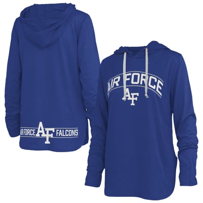 Air Force Falcons Pressbox Women's Allie Long Sleeve Hooded T-Shirt - Royal
