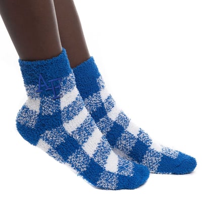 Air Force Falcons ZooZatz Women's Fuzzy Buffalo Check Ankle Socks