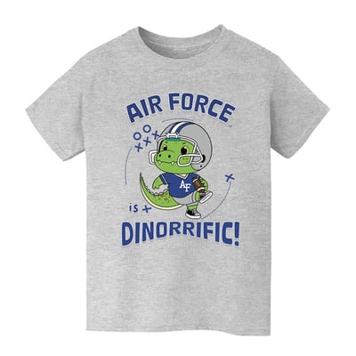 Air Force Falcons Vive La Fete Youth Dinorrific T-Shirt - Gray
