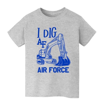 Air Force Falcons Vive La Fete Youth Excavator T-Shirt - Gray