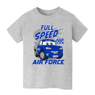  Air Force Falcons Vive La Fete Youth Full Speed T-Shirt - Gray