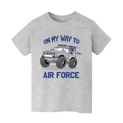 Air Force Falcons Vive La Fete Youth On My Way T-Shirt - Gray