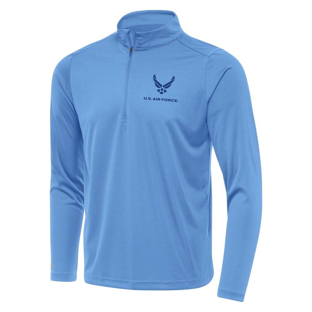Air Force Antigua Tribute Quarter-Zip Pullover - Powder Blue