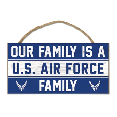  Air Force WinCraft 5'' x 10'' Rope Wood Sign
