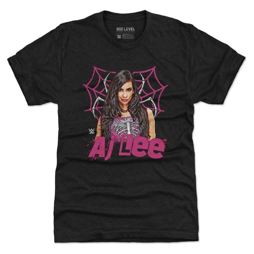 AJ Lee 500 Level Pose Premium Tri-Blend T-Shirt - Heather Black