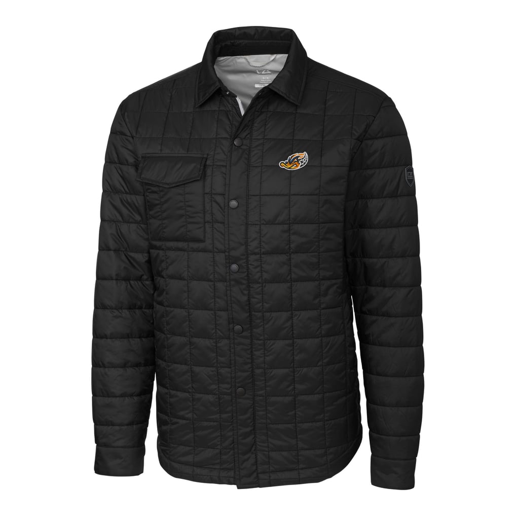Men's Akron RubberDucks Cutter & Buck Black Big & Tall Rainier ...