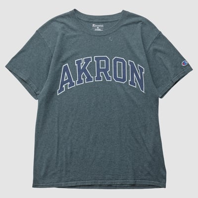 Akron Zips Champion 2010s T-shirt - Dark Heather Gray - S by Fanatics Real Vintage