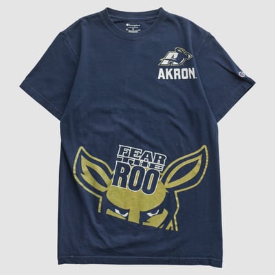 Akron Zips Champion 2010s T-shirt - Navy - S by Fanatics Real Vintage