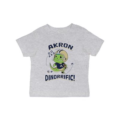 Akron Zips Vive La Fete Infant Dinorrific T-Shirt - Gray