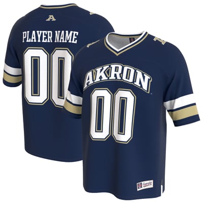  Akron Zips GameDay Greats Youth Lightweight Collegiate Football NIL Pick-A-Player Fashion Jersey - Navy