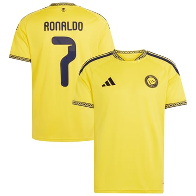 Cristiano Ronaldo Al-Nassr FC adidas 2026/27 Home Replica Jersey - Yellow