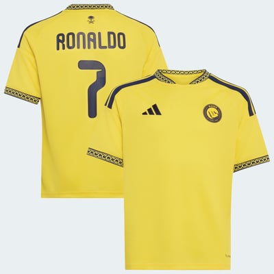 Cristiano Ronaldo Al-Nassr FC adidas Youth 2026/27 Home Replica Jersey - Yellow