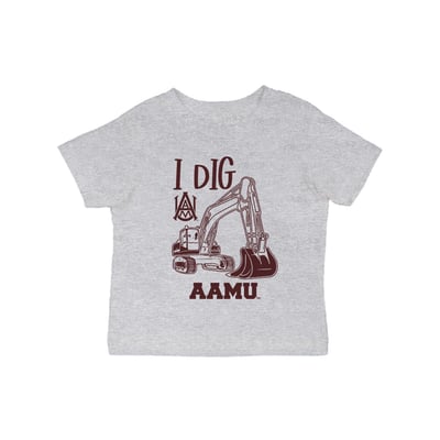 Alabama A&M Bulldogs Vive La Fete Infant Excavator T-Shirt - Gray