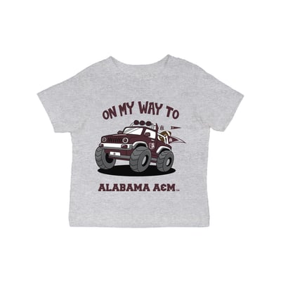 Alabama A&M Bulldogs Vive La Fete Infant On My Way T-Shirt - Gray