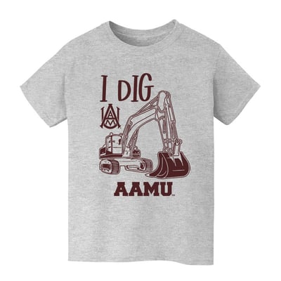 Alabama A&M Bulldogs Vive La Fete Youth Excavator T-Shirt - Gray