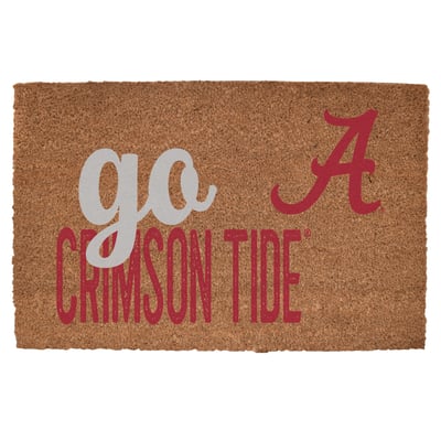 Alabama Crimson Tide 20" x 30" Go Team Coir Door Mat

