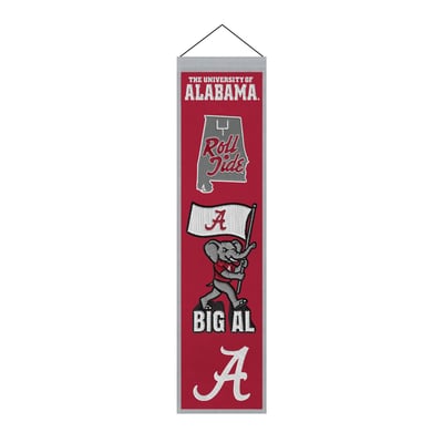 Alabama Crimson Tide 8" x 32" Icons Banner