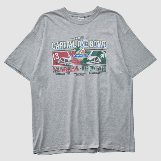 Alabama Crimson Tide Gildan 2011 T-shirt - Gray - L by Fanatics Real Vintage