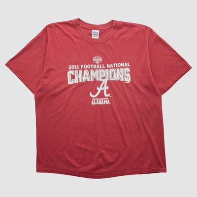 Alabama Crimson Tide Gildan 2011 T-shirt - Red - XL by Fanatics Real Vintage