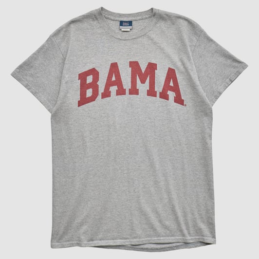 Alabama Crimson Tide MV Sport 2010s T-shirt - Heather Gray - S by Fanatics Real Vintage
