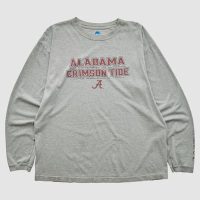 Alabama Crimson Tide NCAA 2010s Long Sleeve T-shirt - Heather Gray - 2XL by Fanatics Real Vintage