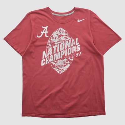Alabama Crimson Tide Nike 2011 T-shirt - Red - XL by Fanatics Real Vintage