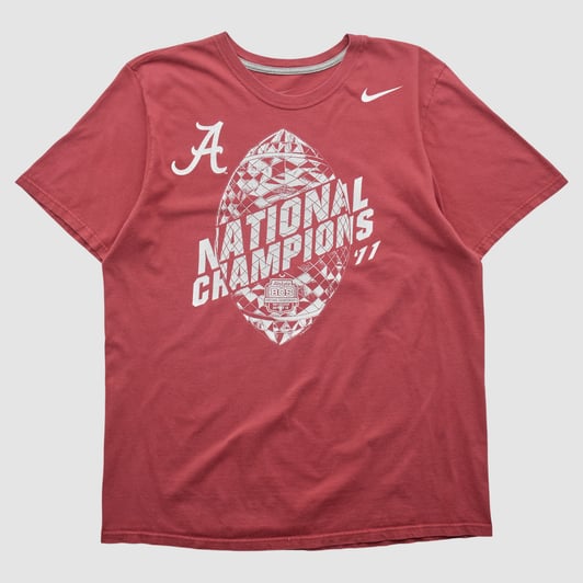Alabama Crimson Tide Nike 2011 T-shirt - Red - XL by Fanatics Real Vintage