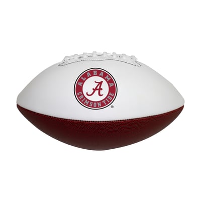 Alabama Crimson Tide Official Size Logo Autograph Football