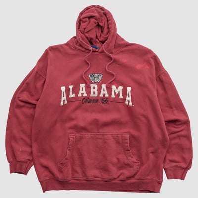 Alabama Crimson Tide Old Varsity Brand 2010s Hooded Pullover Sweatshirt - Maroon - XL by Fanatics Real Vintage