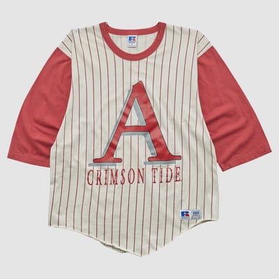 Alabama Crimson Tide Russell 90s T-shirt - Red - L by Fanatics Real Vintage