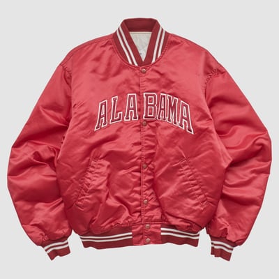 Alabama Crimson Tide Starter 90s Full Snap Jacket - Red - M by Fanatics Real Vintage
