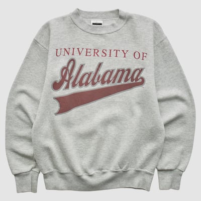 Alabama Crimson Tide Tultex 90s Pullover Sweatshirt - Heather Gray - XXS by Fanatics Real Vintage