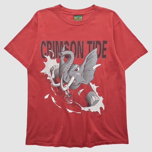 Alabama Crimson Tide UNK 90s T-shirt - Red - L by Fanatics Real Vintage
