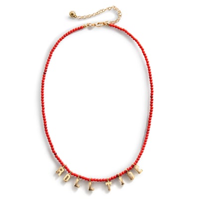 Alabama Crimson Tide BaubleBar Delicate Beaded Slogan Necklace