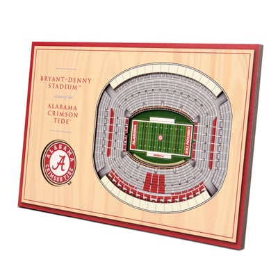 Alabama Crimson Tide Fanpoint 14'' x 10.5'' 3D StadiumView Desktop Display