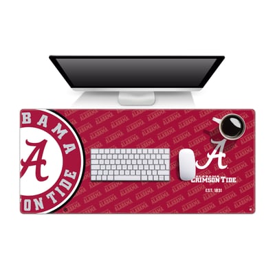 Alabama Crimson Tide Fanpoint 15.7" x 35.4" Logo Series Desk Pad