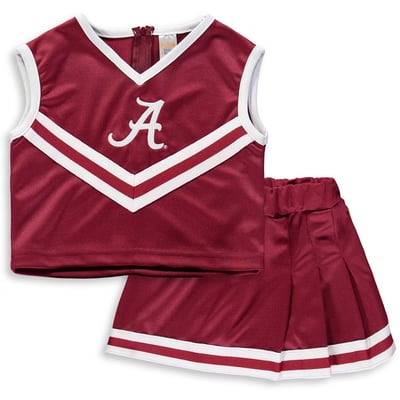  Alabama Crimson Tide Little King Girls Youth Two-Piece Cheer Set - Crimson