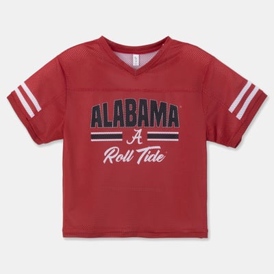 Alabama Crimson Tide ZooZatz Girls Youth Mesh Jersey T-Shirt - Crimson